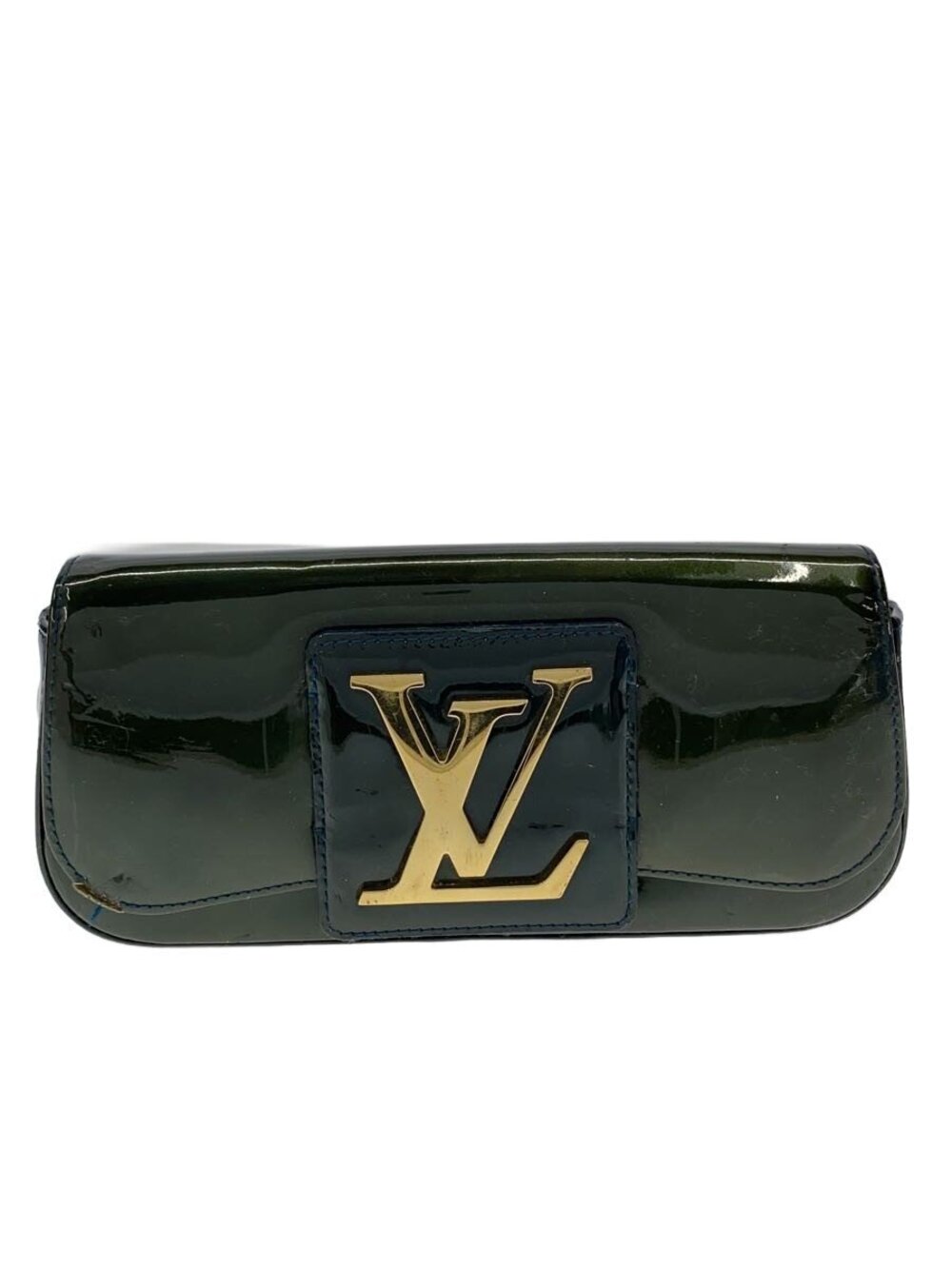 LOUIS VUITTON Pochette Soby Vernis Blue Infini Enamel Navy Blue